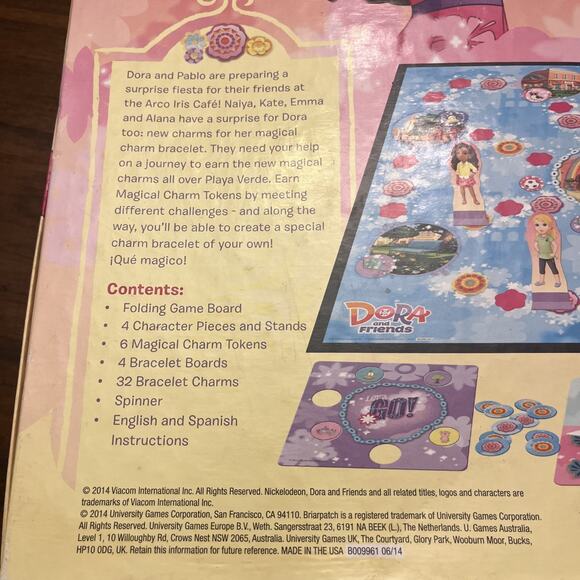 Dora and Friends Magical Charm Bracelet Game Nickelodeon Age 4+, 2-4 Players - Picture 3 of 11